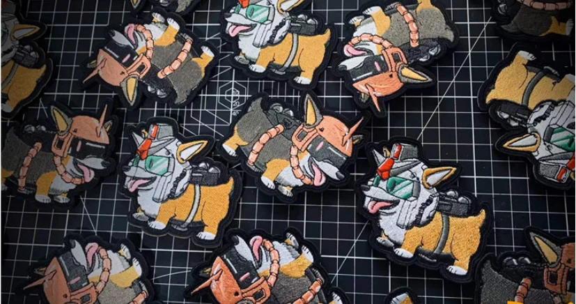 Detalle del diseño bordado y acabado