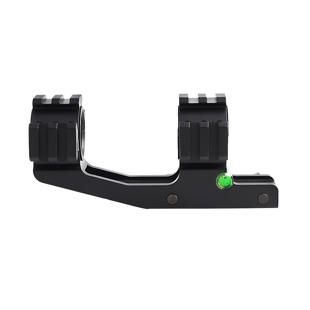 Soporte táctico Picatinny con nivel burbuja para mira 25,4/30 mm