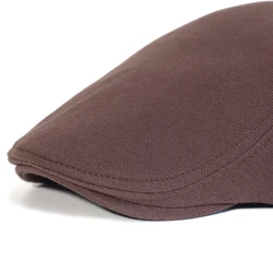 Gorra plana de algodón retro unisex para conductor