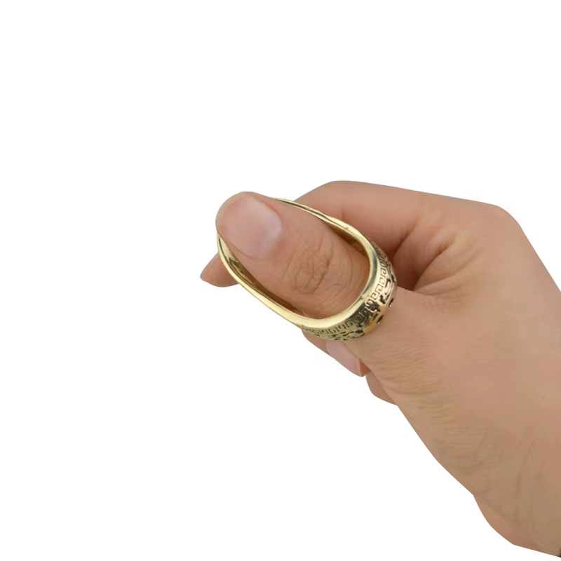 Protector dedos latón tiro arco – Antideslizante para caza adultos