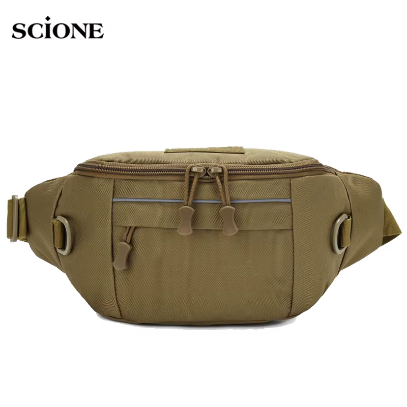 Bolsa táctica pecho MOLLE hombre riñonera senderismo caza pesca