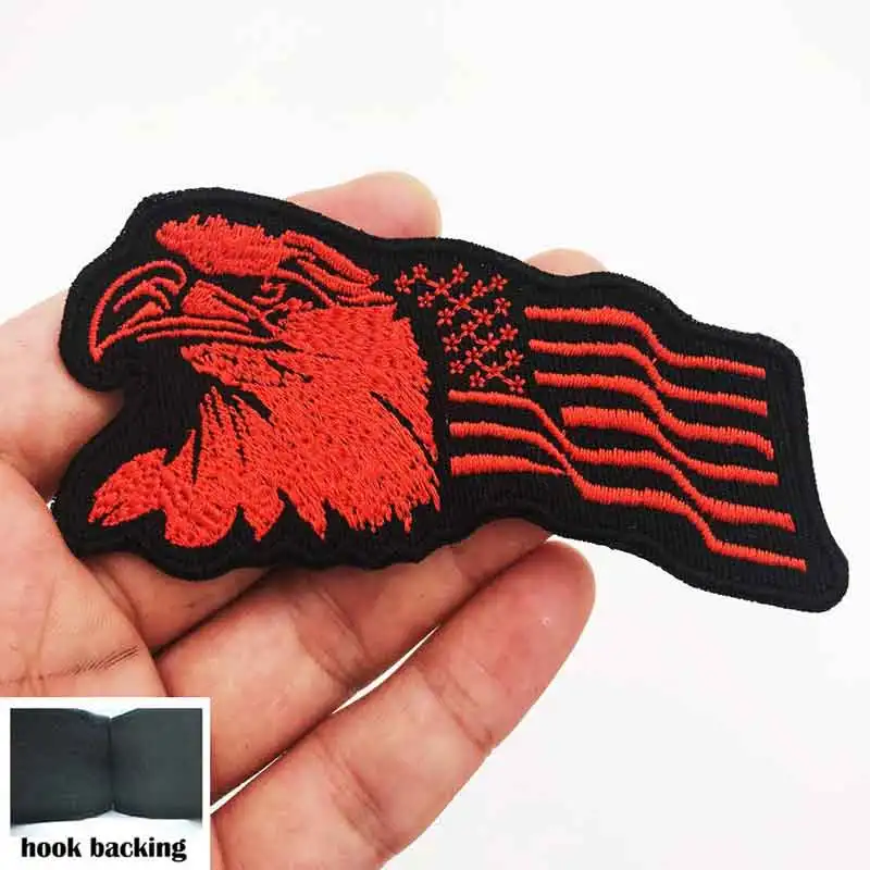 Parche bordado águila americana – Velcro para chaleco táctico - imagen 3