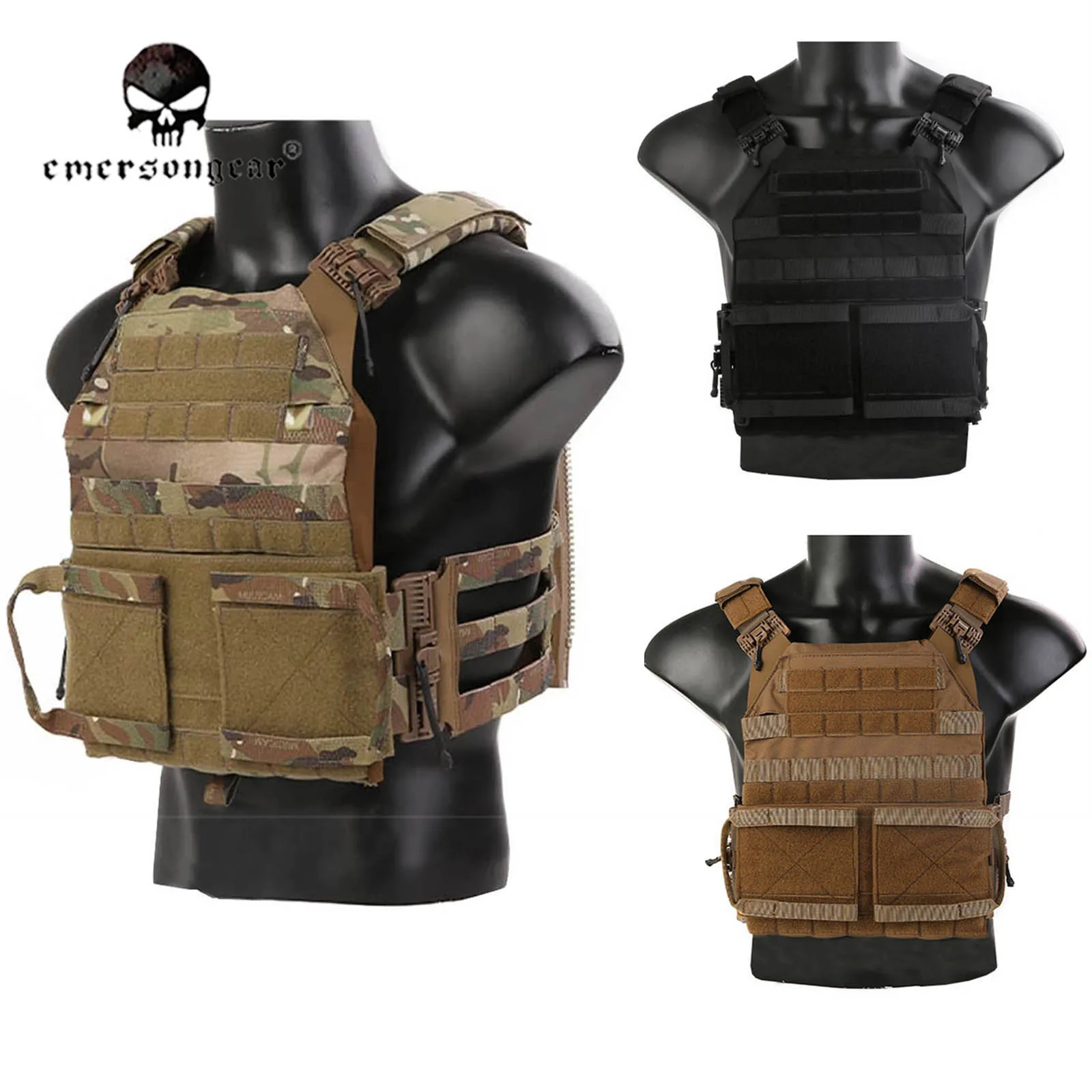 Chaleco táctico Emersongear Jum 2.0 en color negro