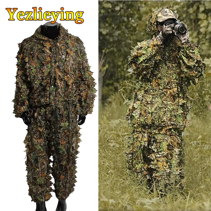 Amariss Woodland Kit – Traje Ghillie 3D camuflaje hojas - imagen 5