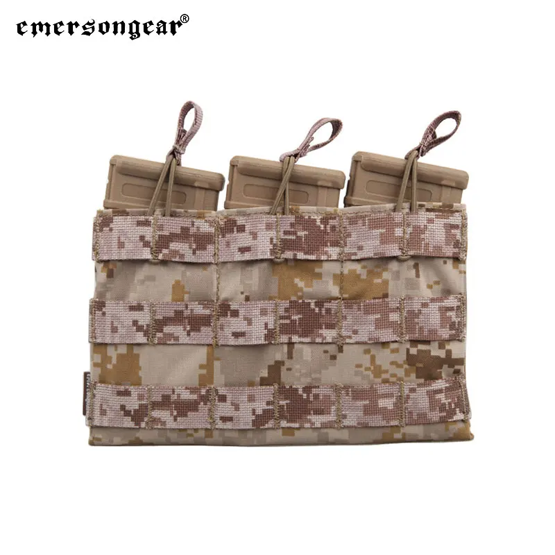 Emersongear Panel MOLLE porta cargadores 5,56 triple nylon táctico - imagen 3