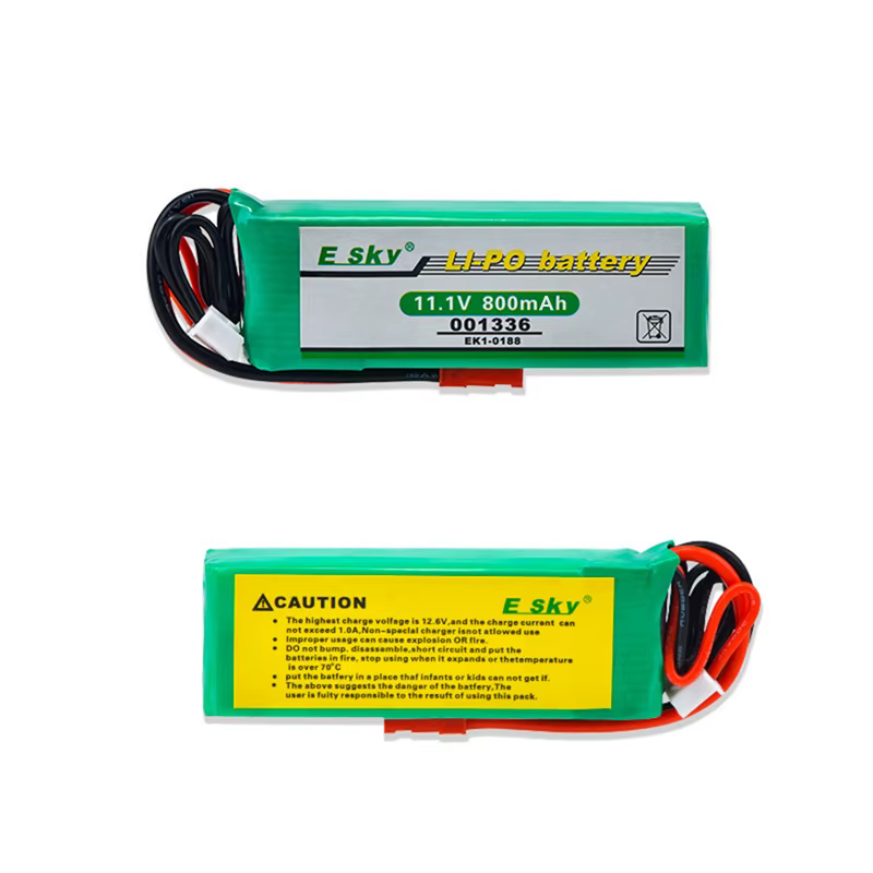 Batería LiPo recargable 11.1V 800mAh para helicóptero Esky EK1-0188 - imagen 4