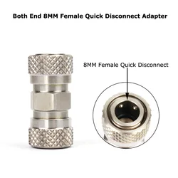Acoplador rápido hembra doble acero inoxidable para aire comprimido