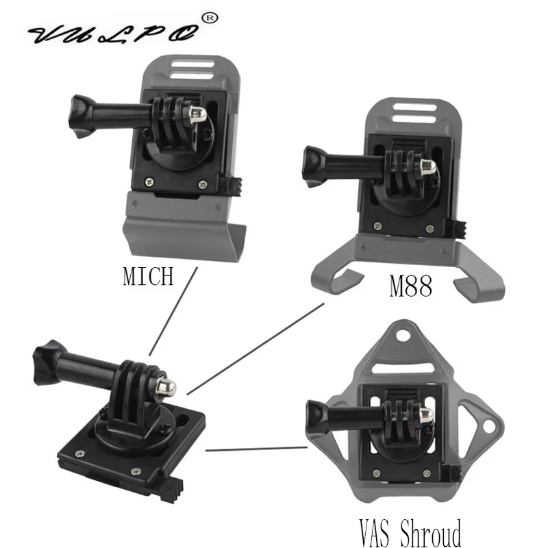 VULPO Adaptador Casco GoPro – Montaje Táctico 90° - imagen 5