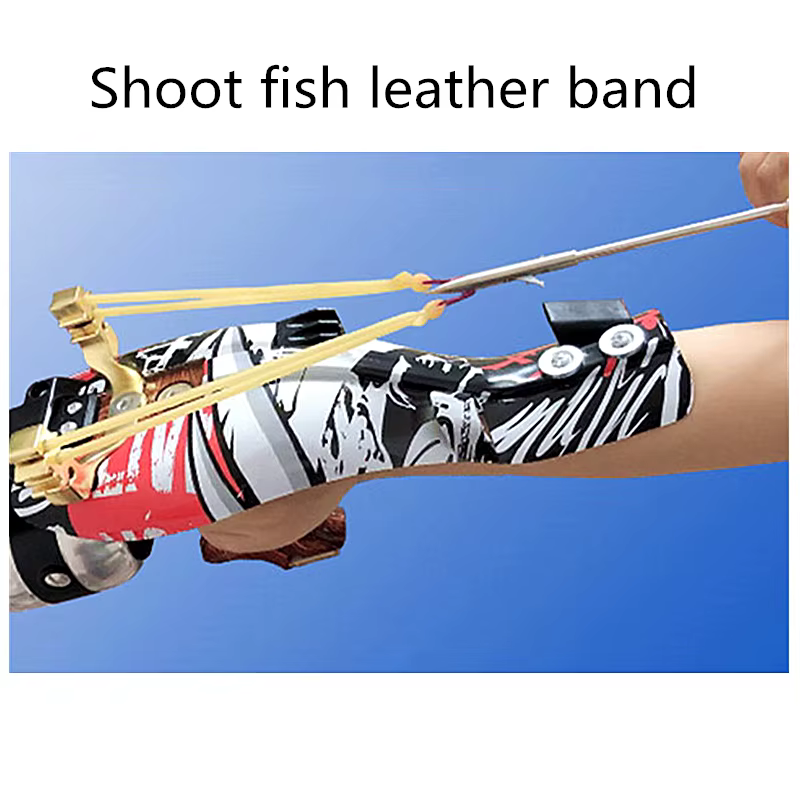 Banda elástica para pesca en acción