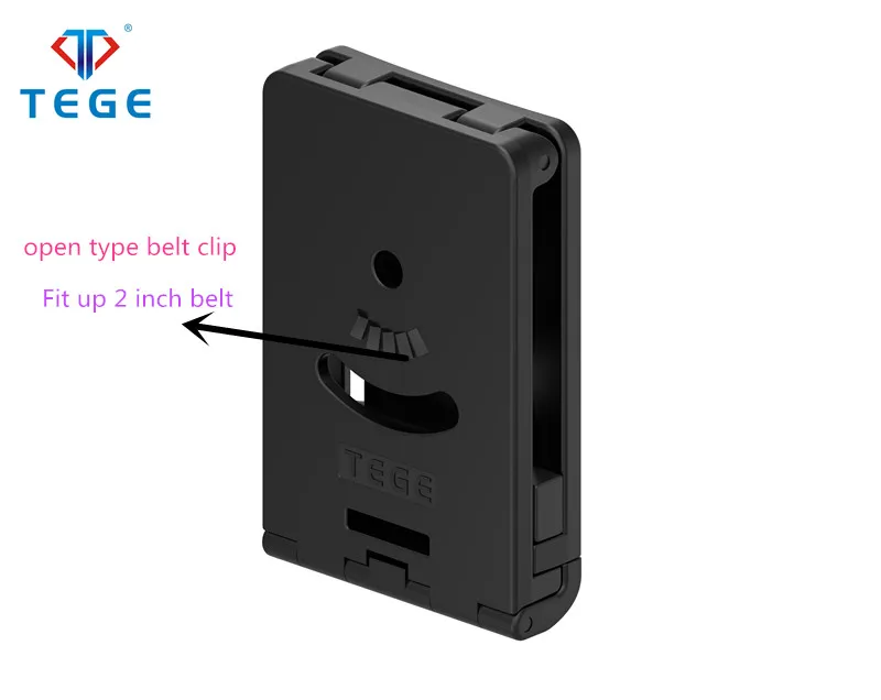 Ángulo de funda en posición de porte