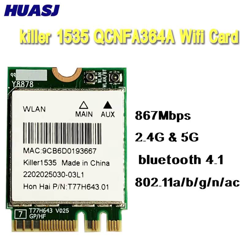 Bigfoot Killer 1535 tarjeta inalámbrica táctica Bluetooth