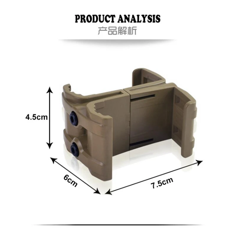 Hook Retención Cargador Táctico Airsoft M4 AK PMAG - imagen 4