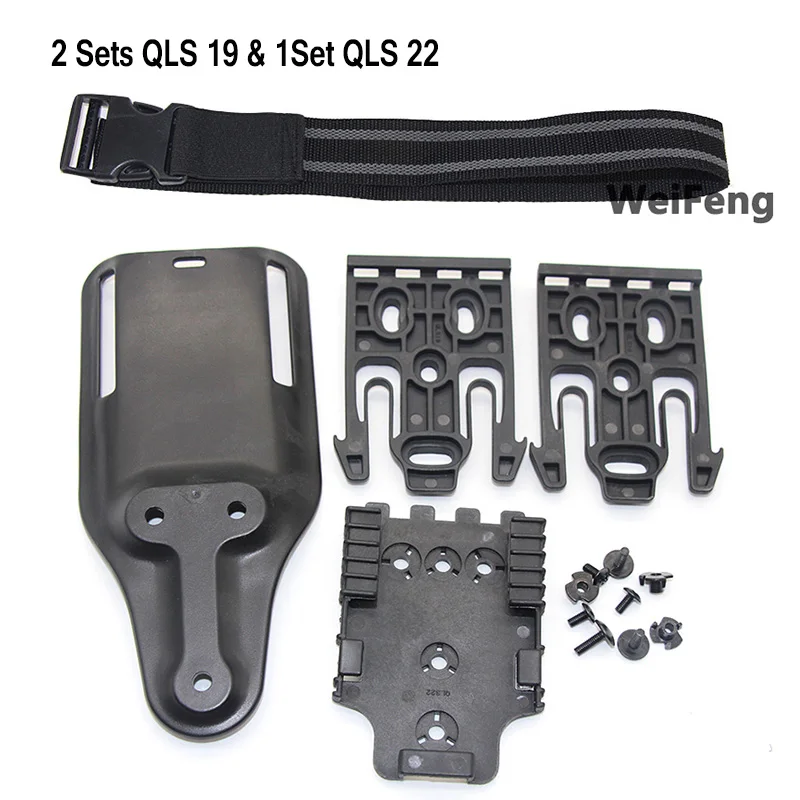 Glock 17 Funda muslo táctica QLS - compatible con USP y M9 para campo - imagen 5