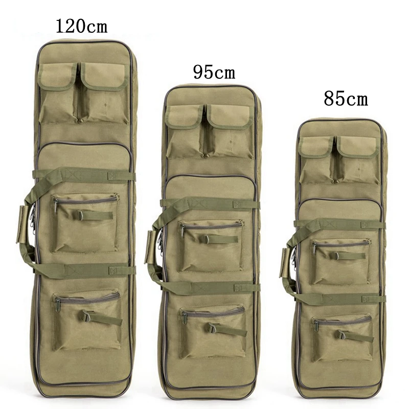 Estuche doble para rifle con funda de pistola y mochila táctica