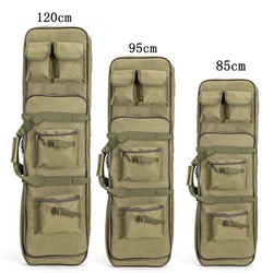 Estuche doble para rifle con funda de pistola y mochila táctica