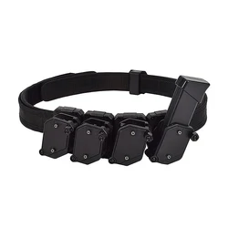 Cinturón táctico IPSC con bolsas de velocidad y funda magnética