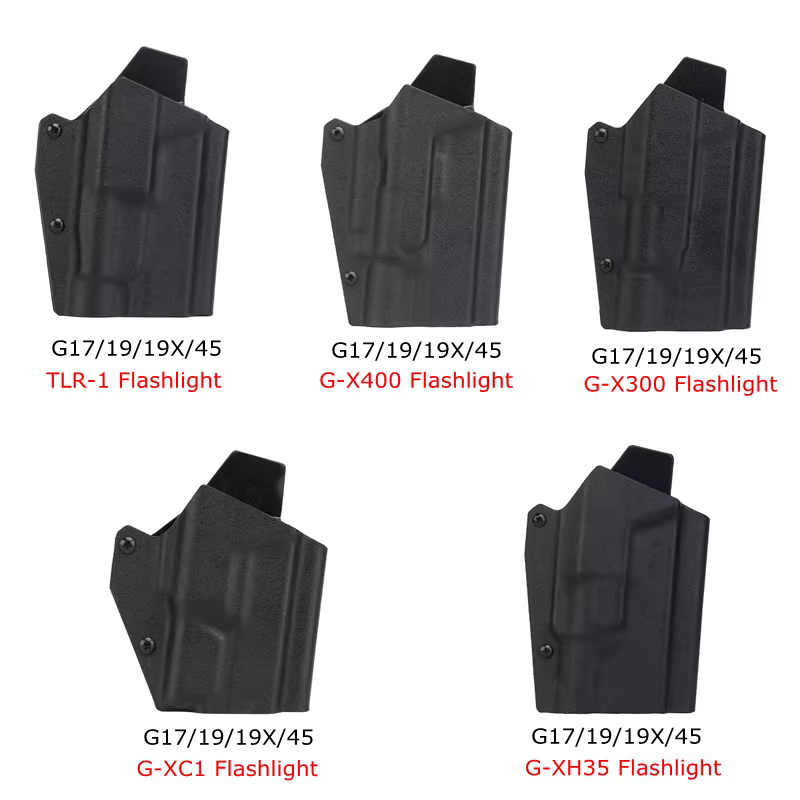 Funda táctica Kydex en uso