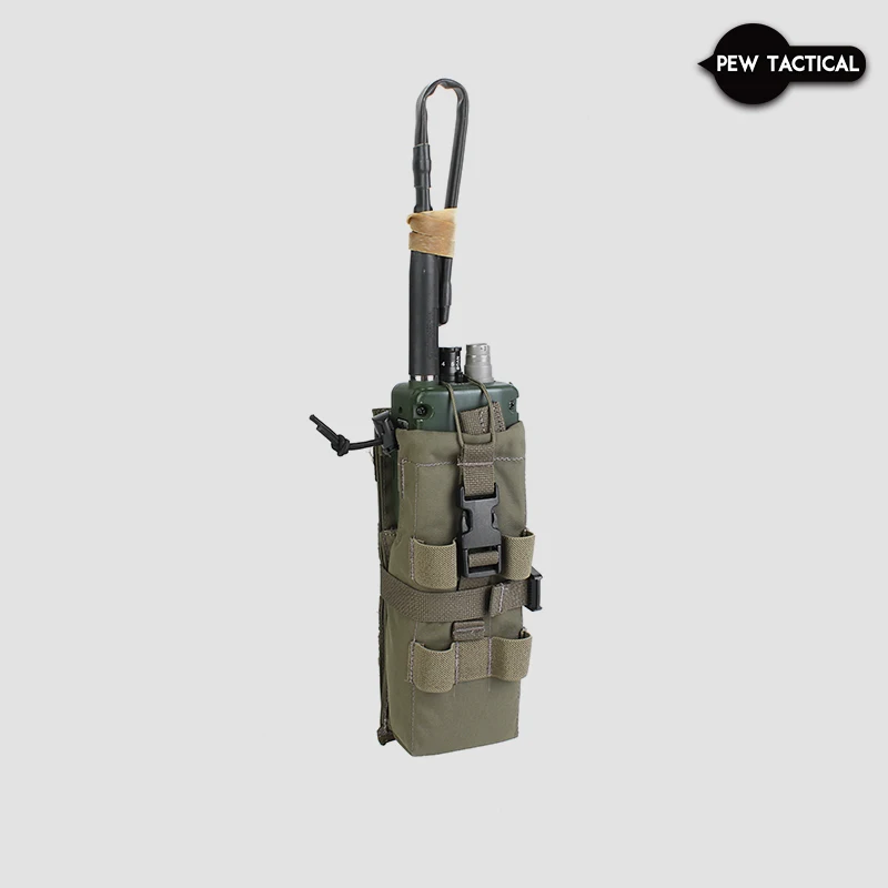 Funda radio MOLLE impermeable – Alta visibilidad táctica