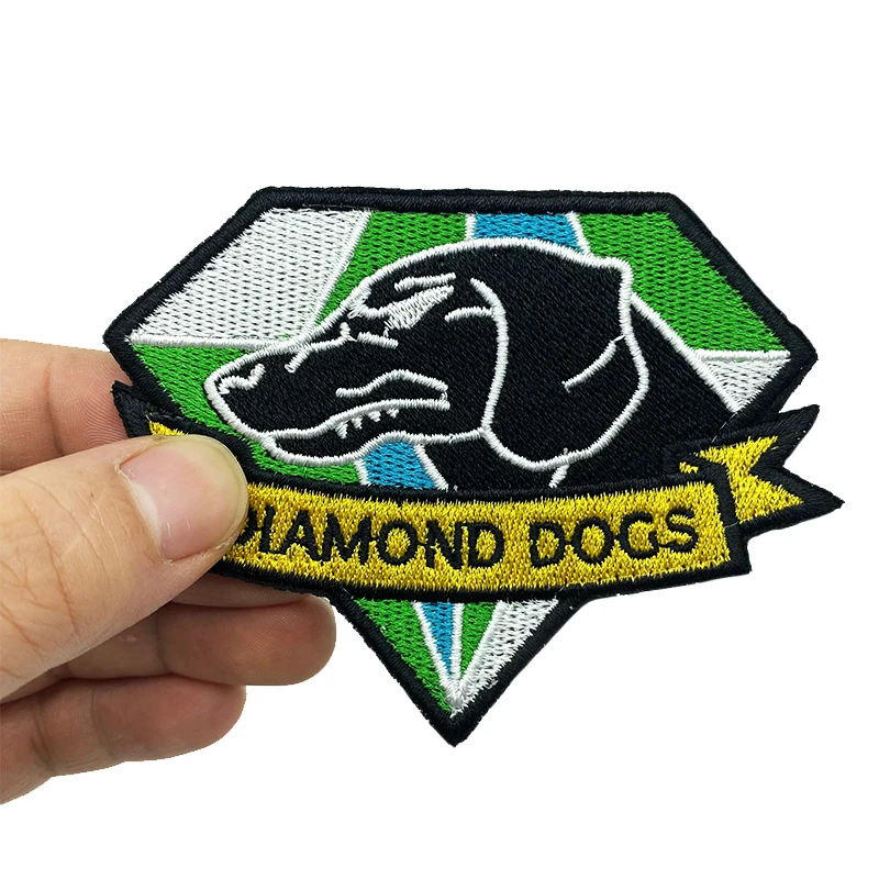 Parche bordado táctico militar con diseño diamante - imagen 2