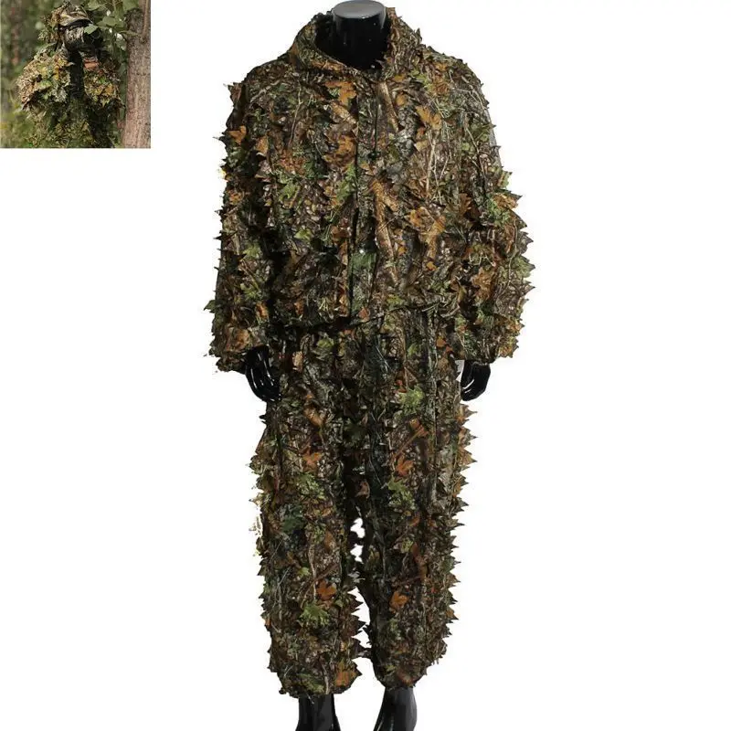 Traje ghillie camuflaje volumétrico ajustable para caza exterior - imagen 3