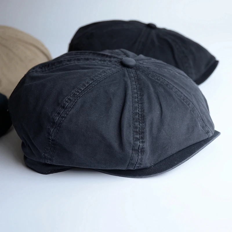 Gorra táctica de algodón talla grande estilo Gatsby vintage con visera - imagen 4