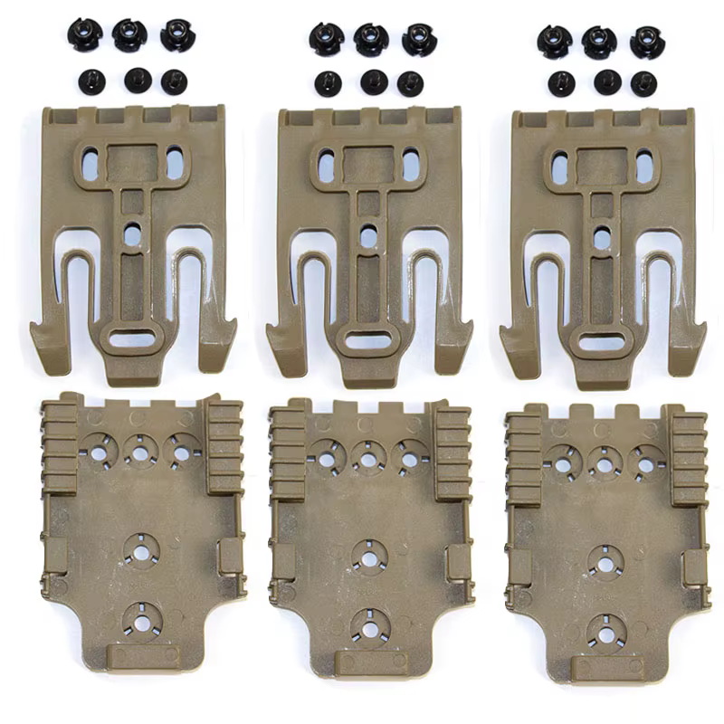 Adaptador QLS enganche rápido Glock 17 19 Beretta M92 – Funda táctica - imagen 5