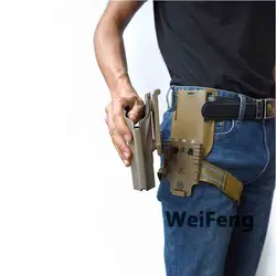 Glock 17 Funda muslo táctica QLS - compatible con USP y M9 para campo
