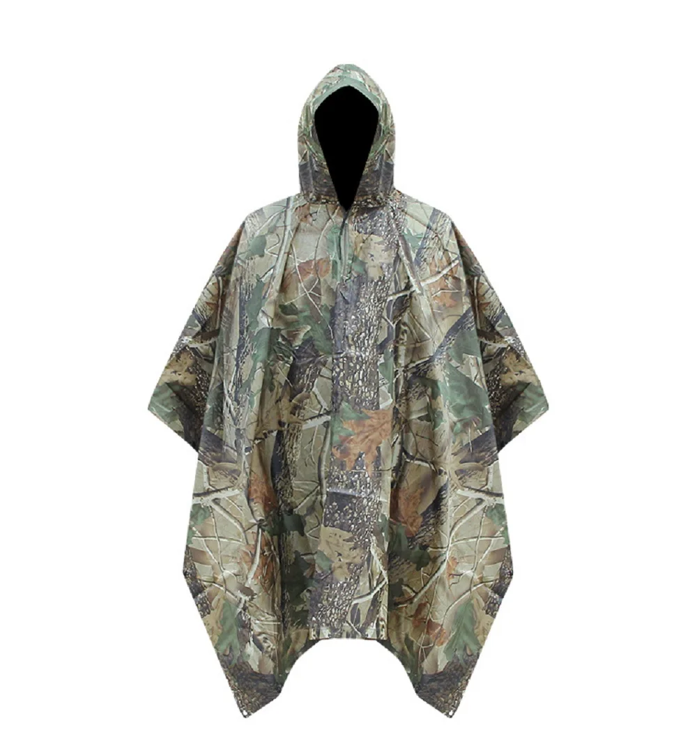 Chubasquero táctico impermeable ripstop – Poncho lluvia senderismo - imagen 3