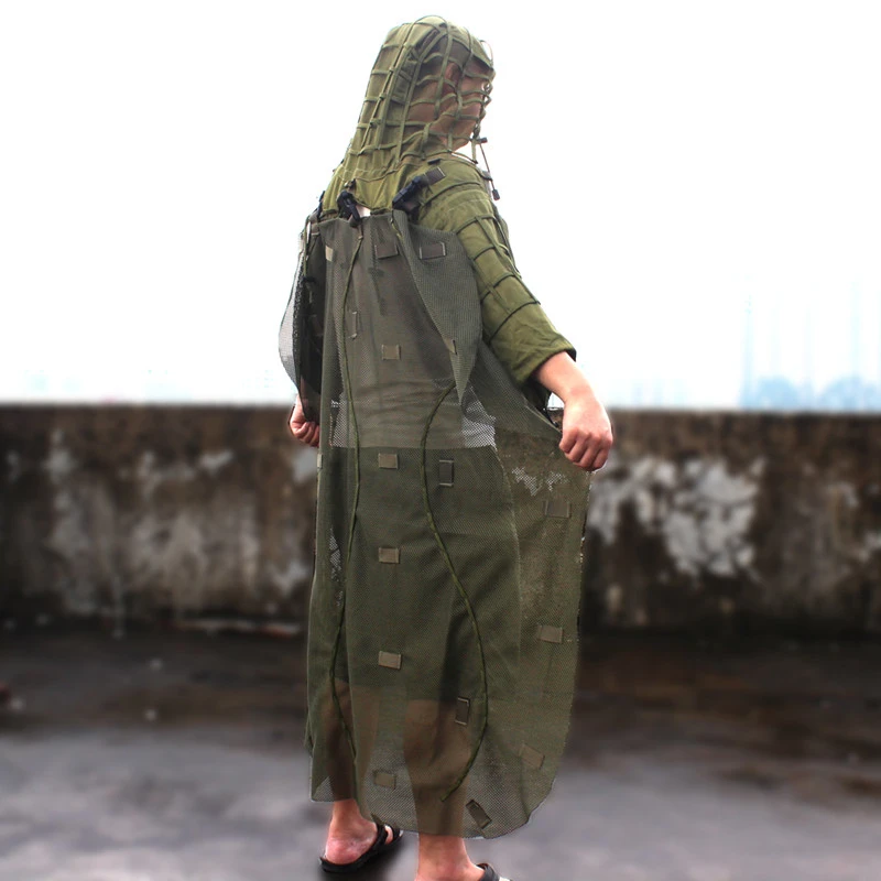 Traje Ghillie woodland táctico – Camuflaje de ocultación para tiro - imagen 2