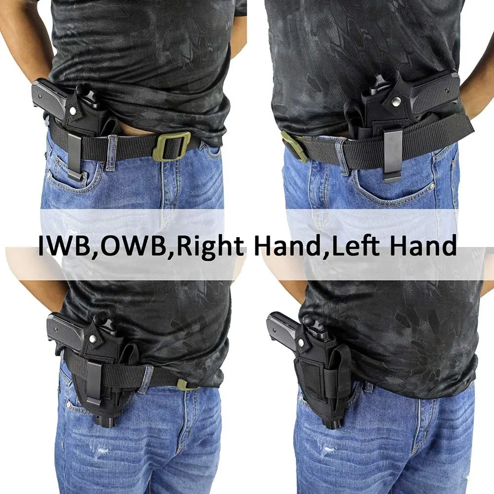 Pistolera táctica ambidiestra IWB/OWB con clip de metal intercambiable - imagen 5
