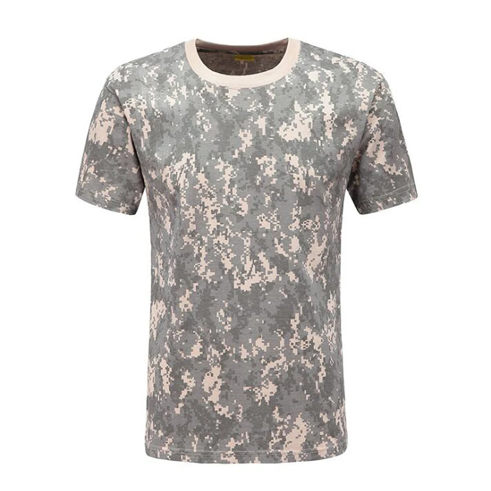 Camisa táctica de combate camuflaje cuello redondo para caza outdoor - imagen 3