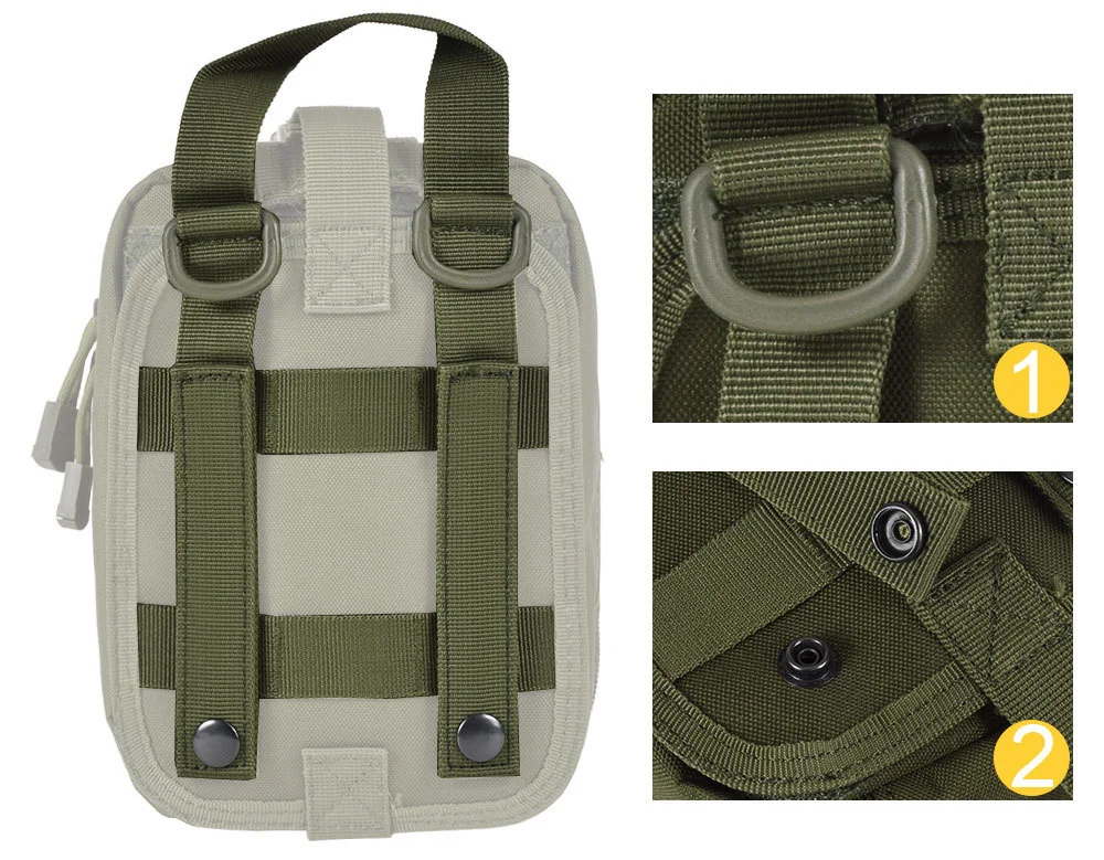 SINAIRSOFT Molle Tactical First Aid Kit cierre de emergencia
