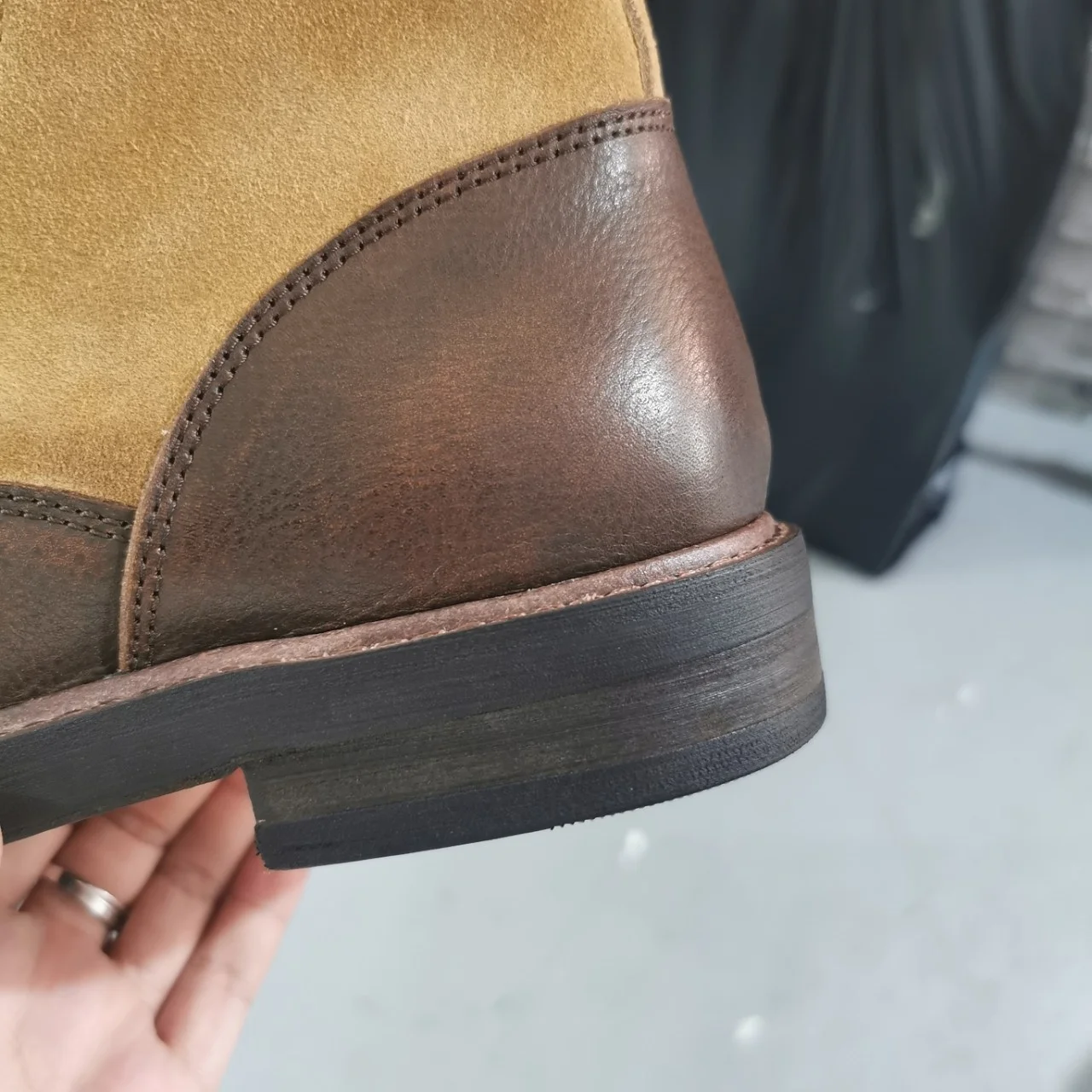 Botas de montaña hombre – Cuero profesional outdoor trekking - imagen 2
