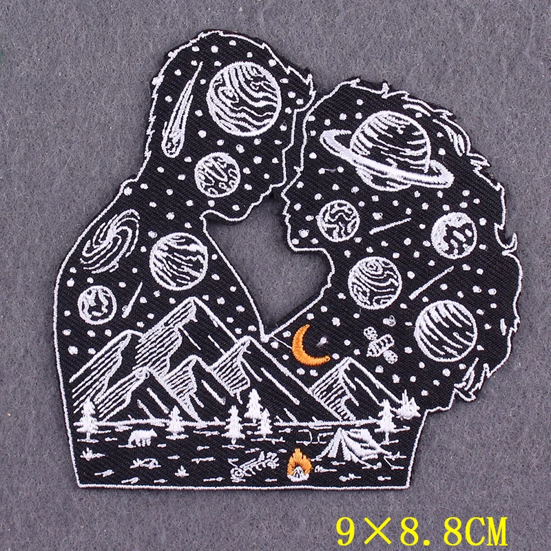 Parche astronauta bordado adhesivo termico para ropa tactica - imagen 5