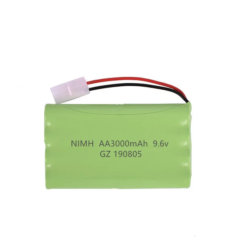Batería Ni-MH 9,6V recargable vista frontal