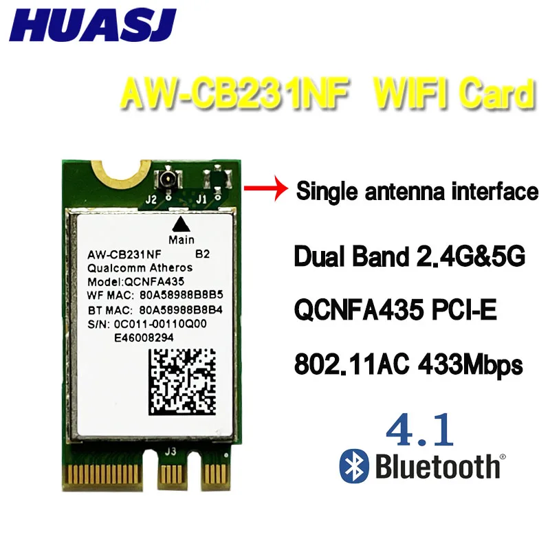 Tarjeta WiFi PCI-E dual band 802.11AC QCA9377 Bluetooth - imagen 4