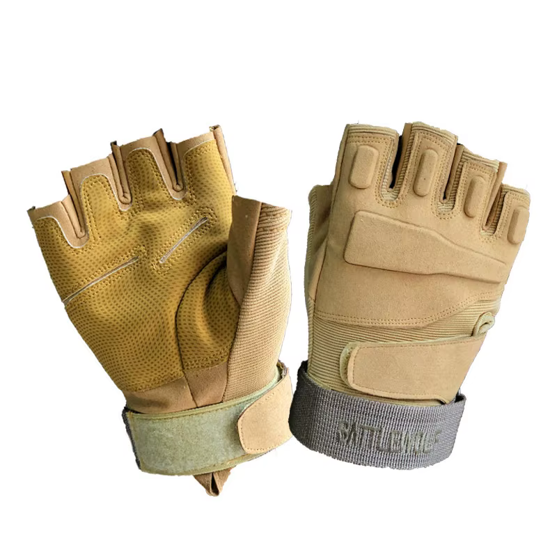Guantes tácticos sin dedos antideslizantes militares