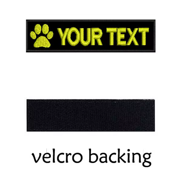 Parche bordado personalizado para collar de perro con rayas - imagen 4