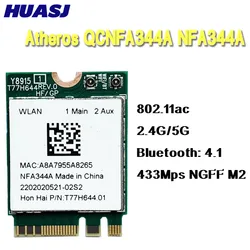 Huasj Adaptador WiFi Dual Band + Bluetooth 4.1 NGFF
