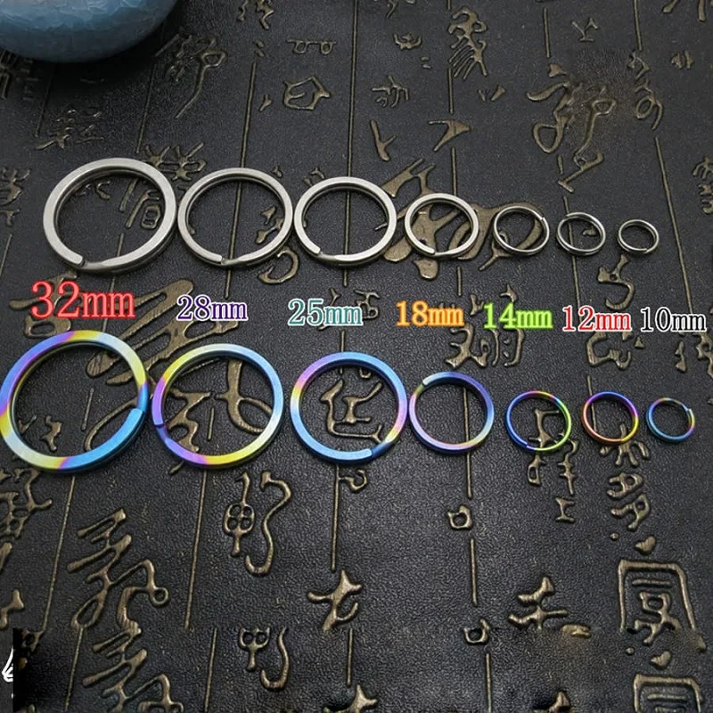 Llavero táctico de titanio con liberación rápida y anillos EDC - imagen 5