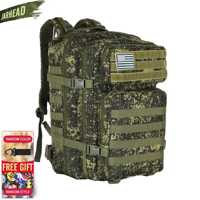 Mochila táctica MOLLE camuflaje EDC para asalto, senderismo y caza - imagen 4