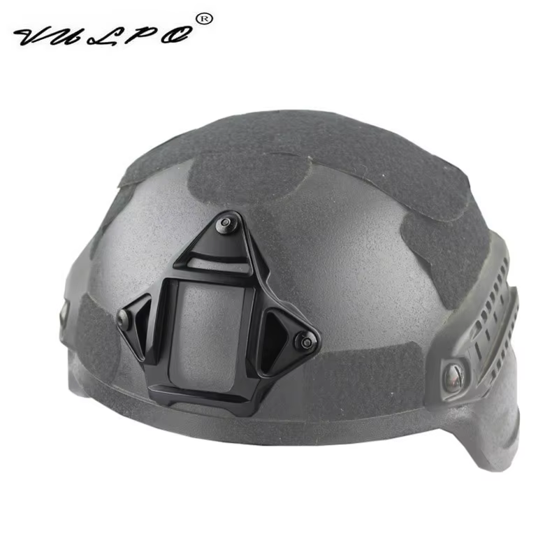 Adaptador VAS instalado en casco táctico