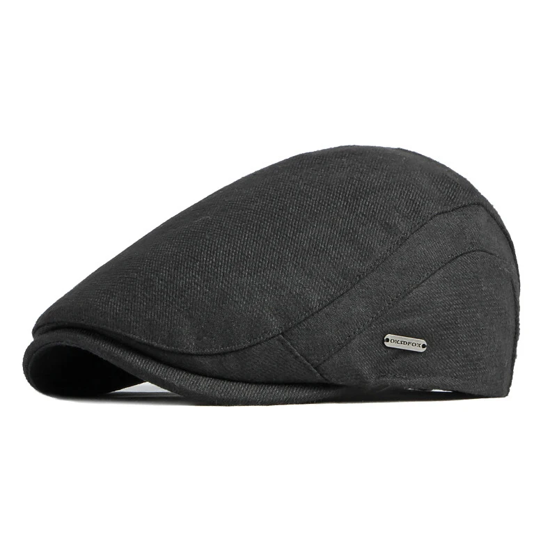 Gorra de pico pato espiga con visera para otoño e invierno