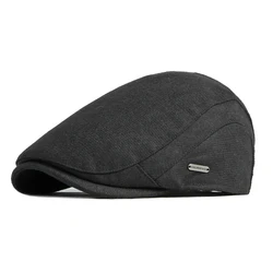 Gorra de pico pato espiga con visera para otoño e invierno