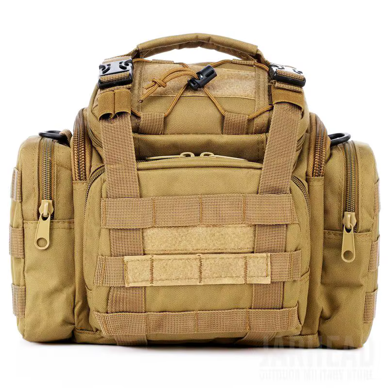 Bolsa de camuflaje multifunción en uso