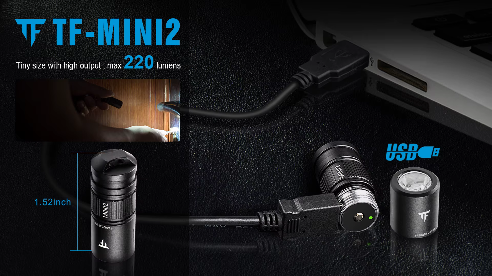 Trustfire Mini2 linterna LED recargable