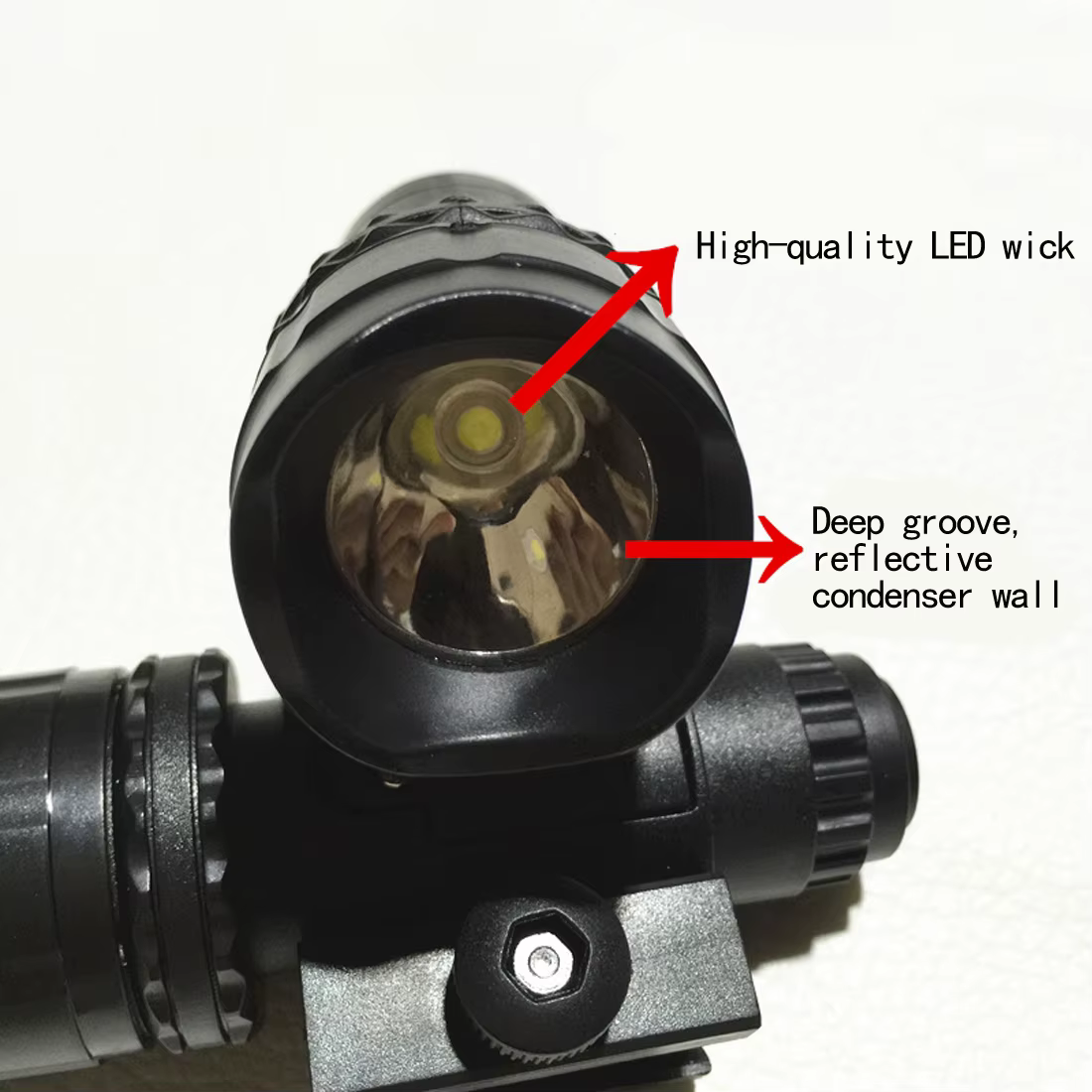 Linterna LED táctica blanca | Accesorio frontal para Nerf blaster - imagen 3