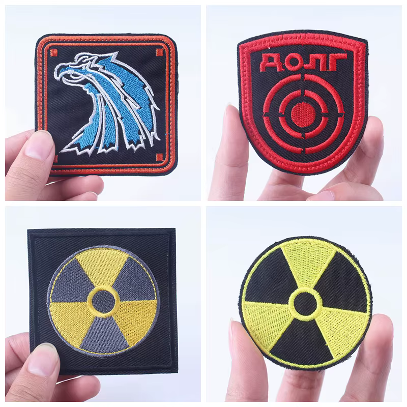 Parche bordado con insignia de radiación