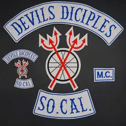 Parche Termoadhesivo Socal MC Discípulos del Diablo para Ropa