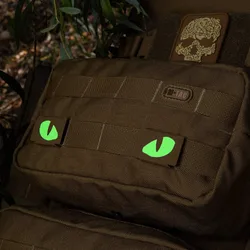 Parche táctico reflectante ojos de gato para equipamiento